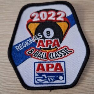 APA Patch 2022 8 Ball CLASSIC Regional  Participation patch